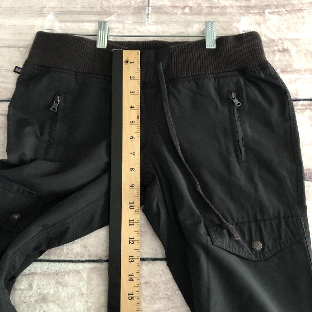 Vintage Polo Jeans Company Pants 2 Womens Black Flight Aviator Cargo Snow Winter - Picture 12 of 15